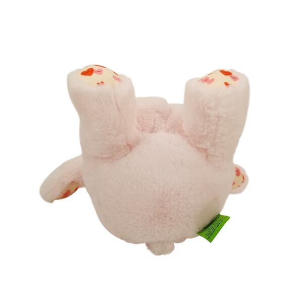 Target Giggle Scape Pink Bear Plush Heart Paws Nose Embroidered Eyes Stuffed Toy - Picture 6 of 9